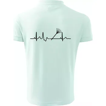 Pánská košile EKG zahrada - hrábě - Polokošile pánská Pique Polo 203 - 4XL ( Frost )