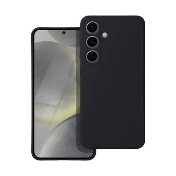 Pouzdro na mobilní telefon Kryt SILICONE MAG COVER kompatibilní s MagSafe pro SAMSUNG S24 černý - OEM + zdarma možnost vyzkoušet a vrátit zboží do 30 dní