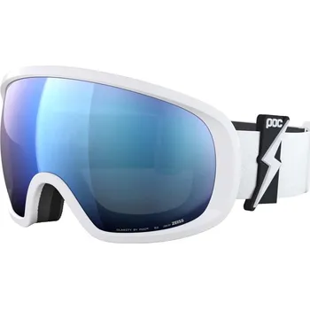 Lyžování POC Fovea Wide Fit Blixten White – lyžařské brýle s Clarity čočkou Partly Sunny Blue Velikost: ONA