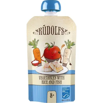 Rudolfs BIO kapsička Zelenina rýže, ryba 110 g