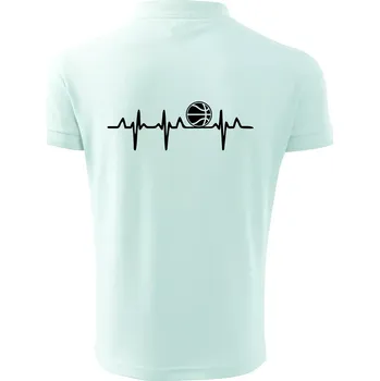 Pánská košile EKG basketbal - Polokošile pánská Pique Polo 203 - 2XL ( Frost )
