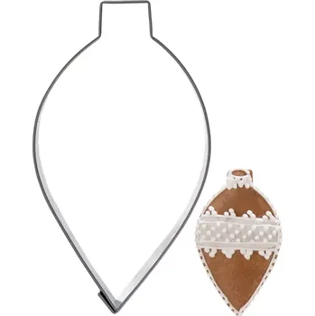 Vánoční dekorace Vykrajovačka baňka kapka