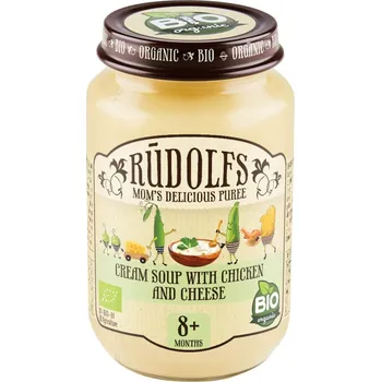 Rudolfs BIO Krémová polévka s kuřecím masem 190 g (od 8 měsíců)