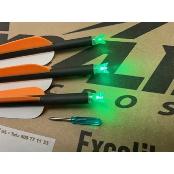 Šípy carbon 20", svítící zadní insert 3ks