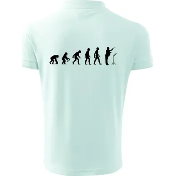 Pánská košile Evoluce sbormistr z boku - Polokošile pánská Pique Polo 203 - 2XL ( Frost )