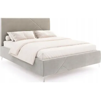 Postel FDM Čalouněná postel NAVARO 140x200 cm s úložným prostorem a roštem - TRINITY šedá