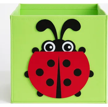 Úložný box PLSTĚNÝ ÚLOŽNÝ BOX NA HRAČKY 30X30X30 CM VZOR BERUŠKA ČERVENÁ