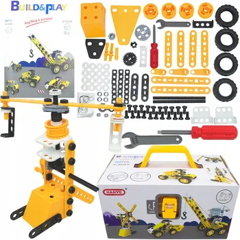 ostatní stavebnice LT518 STAVEBNÍ STAVEBNICE 8 V 1 STAVEBNÍ STROJE PRO ŠROUBOVÉ JEŘÁBY A BAGRY