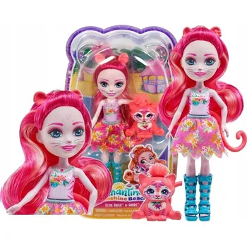 Panenka Enchantimals Texie Tiger Panenka Růžový tygr + figurka Sabre HXB97