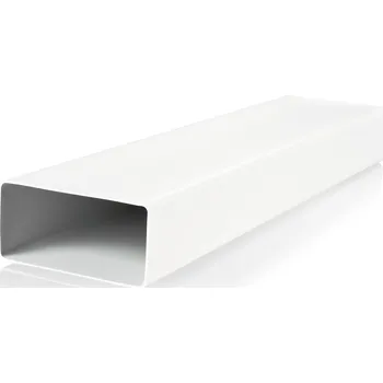 Ventilační potrubí Plochý ventilační kanál 204x60mm délka 100cm PVC VĚTRÁNÍ VENTS 510