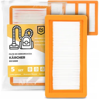 Filtr do vysavače 5x FILTR do VYSAVAČE Kärcher DS 5200 Vzduchový Omyvatelný Silný FILTRY EM-W