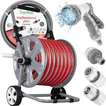 Zahradní hadice ZAHRADNÍ HADICE 20m 1/2" 30 BAR S NAVIJÁKEM + 3X SPOJKY + ZAVLAŽOVAČ - SADA DO ZAHRADY