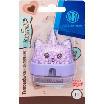 Ořezávátko Ořezávátko , s nádobkou, Astra fialová, odstíny hnědé a béžové