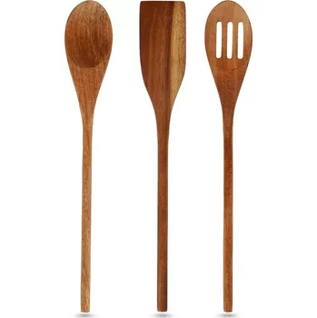 Sada kuchyňského náčiní Dřevěná sada kuchyňského náčiní 3 ks z akáciového dřeva