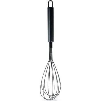 Šlehací metla Kuchyňská metla z nerezové oceli, černá, 29 cm