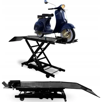 Hever Hydraulický Hever pro motocykly 360 kg 210–780 mm s rampou