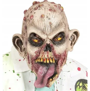 Karnevalová maska Maska na obličej Widmann latex zombie hnědá