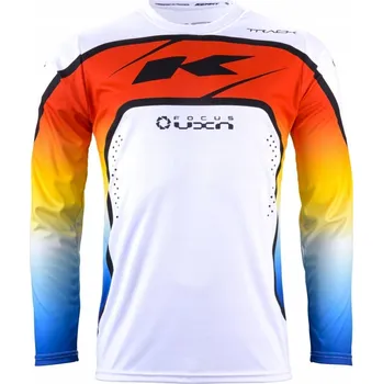 Moto bunda KENNY RACING TEPLÁKOVKA NA MOTOKROS/ENDURO MODEL TRACK FOCUS GRADIENT BÍLÁ/Č