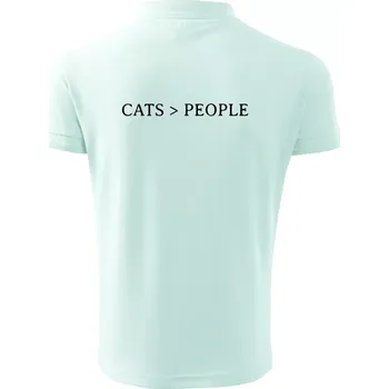 Pánská košile Cats > people - Polokošile pánská Pique Polo 203 - 5XL ( Frost )