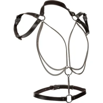 CalExotics Euphoria Collection Plus Size Multi Chain Halter - Black