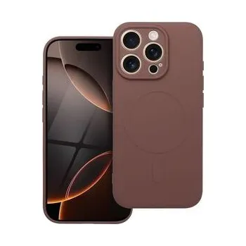Pouzdro na mobilní telefon Kryt SILICONE MAG COVER kompatibilní s MagSafe pro IPHONE 16 Pro hnědý - OEM + zdarma možnost vyzkoušet a vrátit zboží do 30 dní