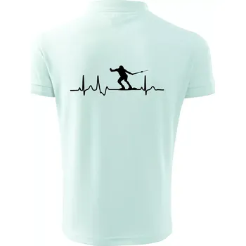 Pánská košile EKG vodní lyžování - Polokošile pánská Pique Polo 203 - 5XL ( Frost )