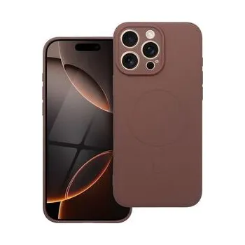 Pouzdro na mobilní telefon Kryt SILICONE MAG COVER kompatibilní s MagSafe pro IPHONE 16 Pro Max hnědý - OEM + zdarma možnost vyzkoušet a vrátit zboží do 30 dní