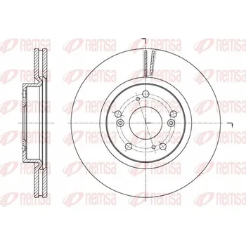 Brzdový kotouč Brzdový kotouč Remsa 61653.10