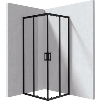 Deante Funkia Evo sprchový kout 90x80 cm obdélníkový černá matný/průhledné sklo KYC_N089P