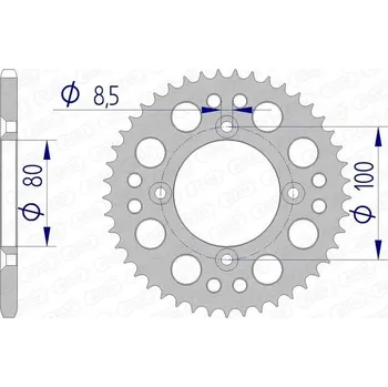 Nářadí na motocykly Řetězové kolo AFAM 11101N-36