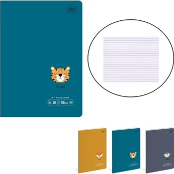 Sešit Sešit A5, 3 linky, Interdruk, 16 listů