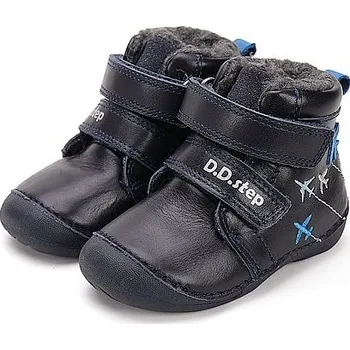 Dívčí obuv D.D.STEP chlapecká zimní obuv W015-52347 tmavě modrá 23