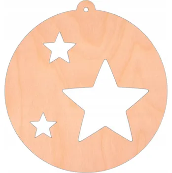 Vánoční dekorace Vánoční Koule krajková, Vánoční Baňky tvarovaná Hvězda 10 cm 1 ks