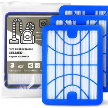 Filtr do vysavače 3x FILTR do VYSAVAČE Zelmer Magnat 3000.0 EK Vzduchu HEPA Výkonný EM-W