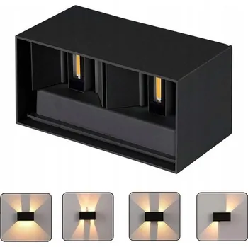 Nástěnné svítidlo Nástěnné svítidlo Kingwei černé s integrovaným LED zdrojem 20 W