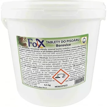 WC čistič FOX tablety do pisoáru 4,5kg borovice