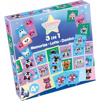 Obraz Lumo Stars 3v1: Pexeso, Loto, Domino s přiřazováním Tactic