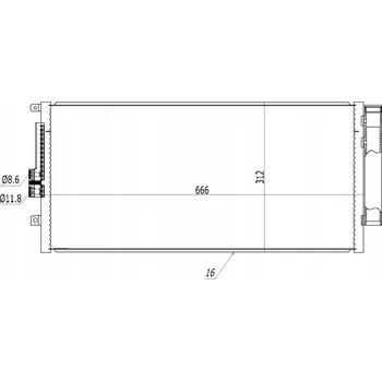 Výparník klimatizace CHLADIČ KLIMATIZACE FIAT 500 ABARTH 2008 - NOVÝ