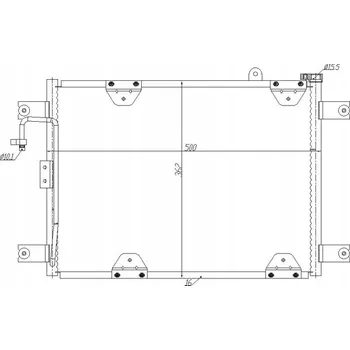 Výparník klimatizace Hart 636 986 Kondenzátor klimatizace