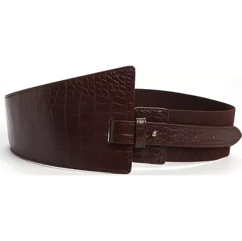 Opasek Dámský pružný široký korzetový pásek Andreas Hnědý