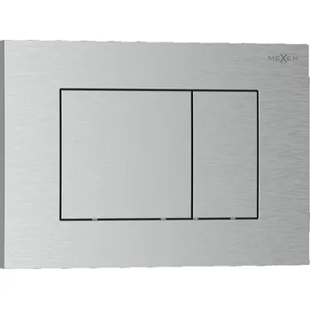 Splachovací tlačítko Mexen Tex 02 tlačítko splachovací, kartáčovaný nikl - 6102-10 Splachovací tlačítka