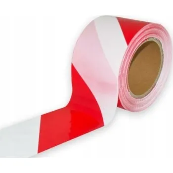 Lepicí páska Výstražná páska bílo-červená široká 200 m
