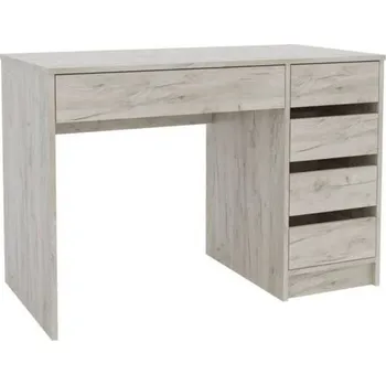 Pracovní stůl se zásuvkami 110 pravý SAXMAN dub craft šedý