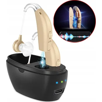 APARAT SŁUCHOWY BEZPRZEWODOWY NABÍJECÍ S REDUKCÍ ŠUMU PRO SENIORY