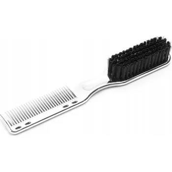 Péče o vousy FOX Kartáč a hřeben na vousy 2v1, stříbrný