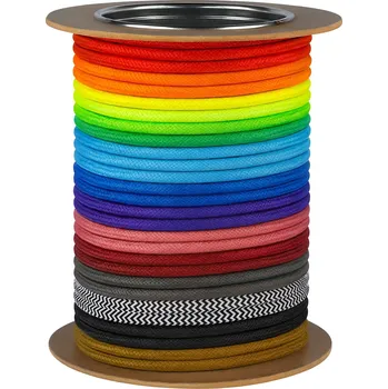 elektrický kabel Kabel s opletem 2x0,75mm² Dvoužilový kabel pro lampy