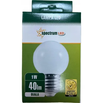 Žárovka LED žárovka Spectrum LED E27 20 lm 1 W 6000 K 4,5 x 7 cm
