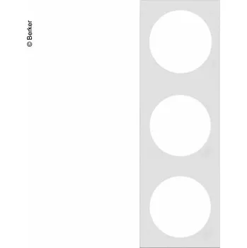 Elektrická zásuvka Berker INTEGRO Pure 3-kanálový rámeček chrom lesklý