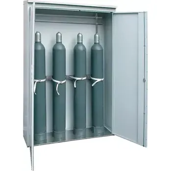 Skříň pro skladování tlakových láhví,&nbsp;140 × 40 × 215 cm