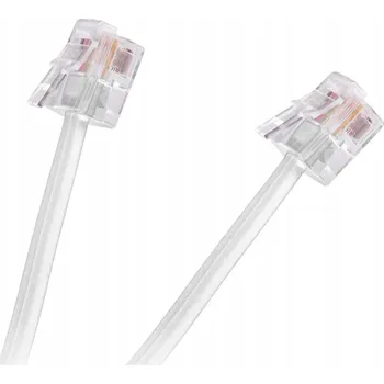 Síťový kabel Telefonní kabel RJ-11 bílý 2 m